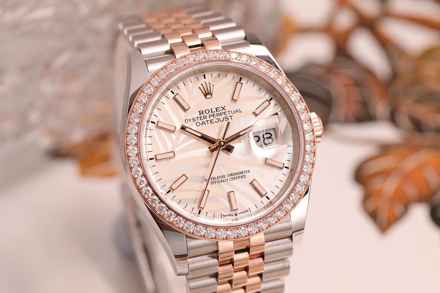 rolex datejust palm 126331